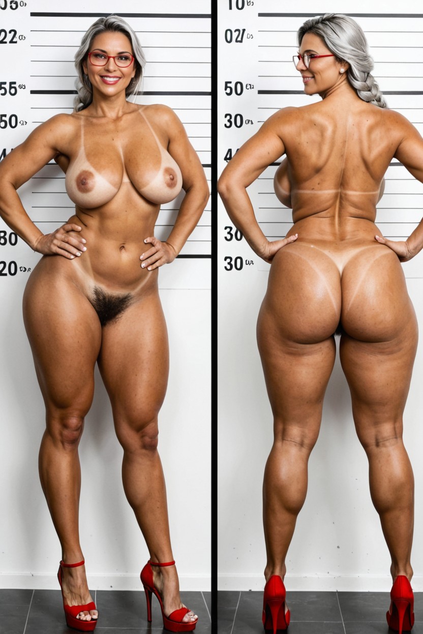 Neutral Standing Pose, Muslos Gruesos, Standing Straight Porno IA