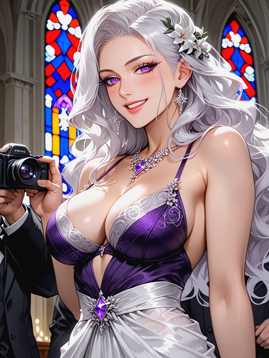 At A Church, Extremely Beautiful Woman, Medium Thighs Porno IA