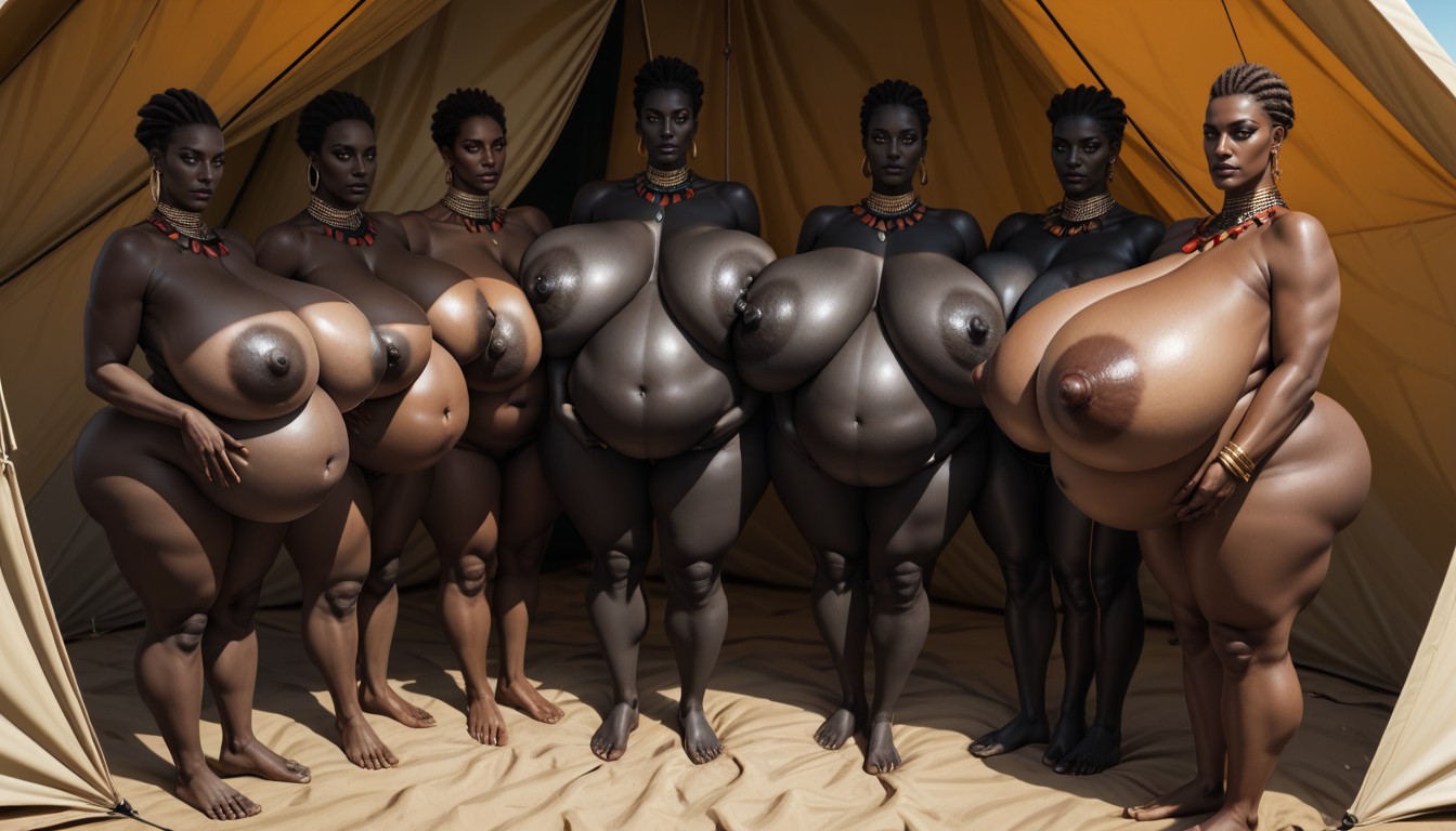 African, Giant Breasts, Excessive Colossal Natural Droopy Breasts Porno IA