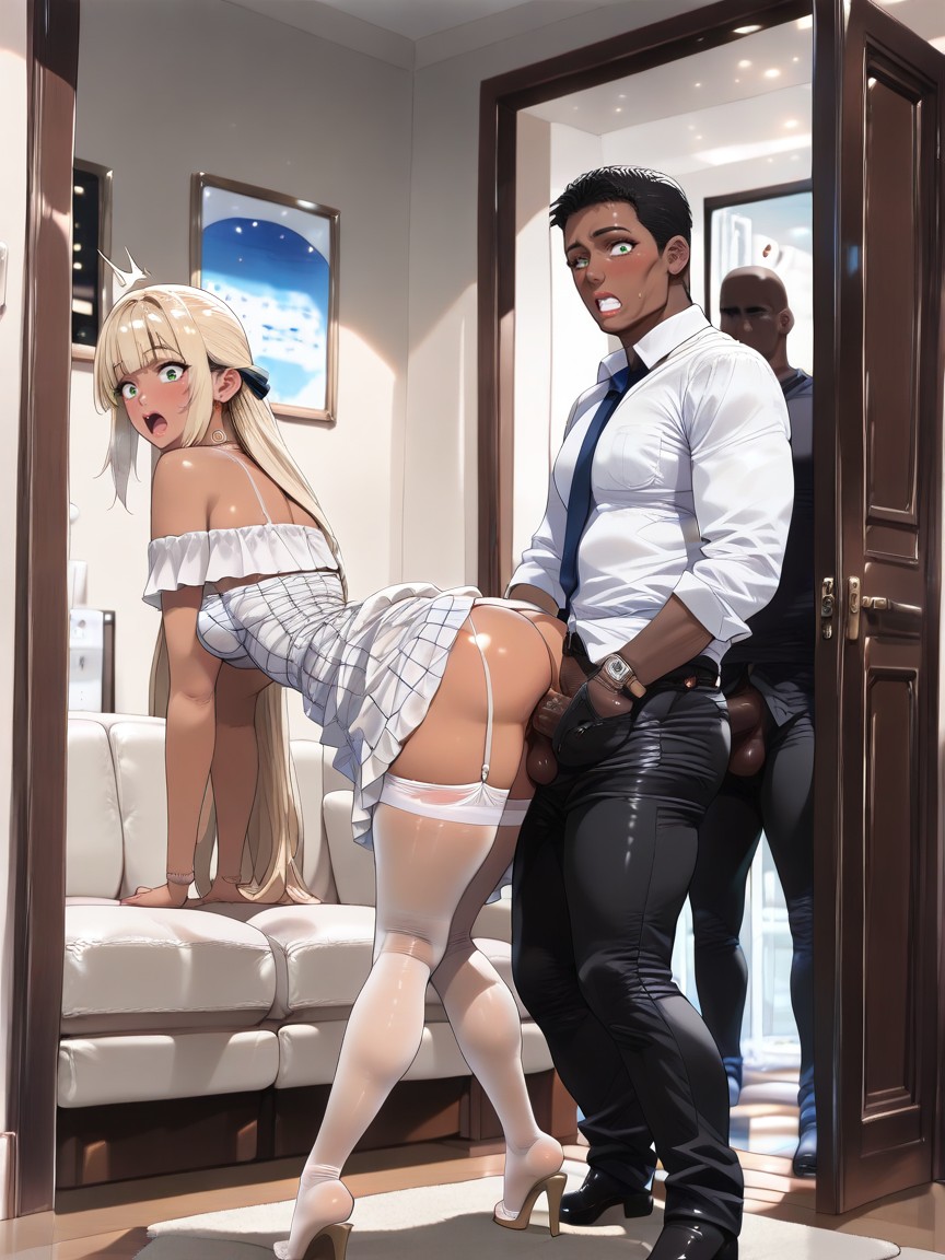 Salón, Woman Happy Surprised Face, 25+ Porno IA