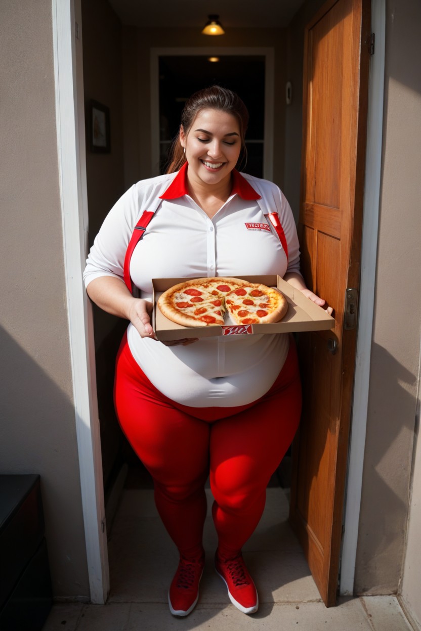 Chubby Belly, Round Body, View From Above AI Porn