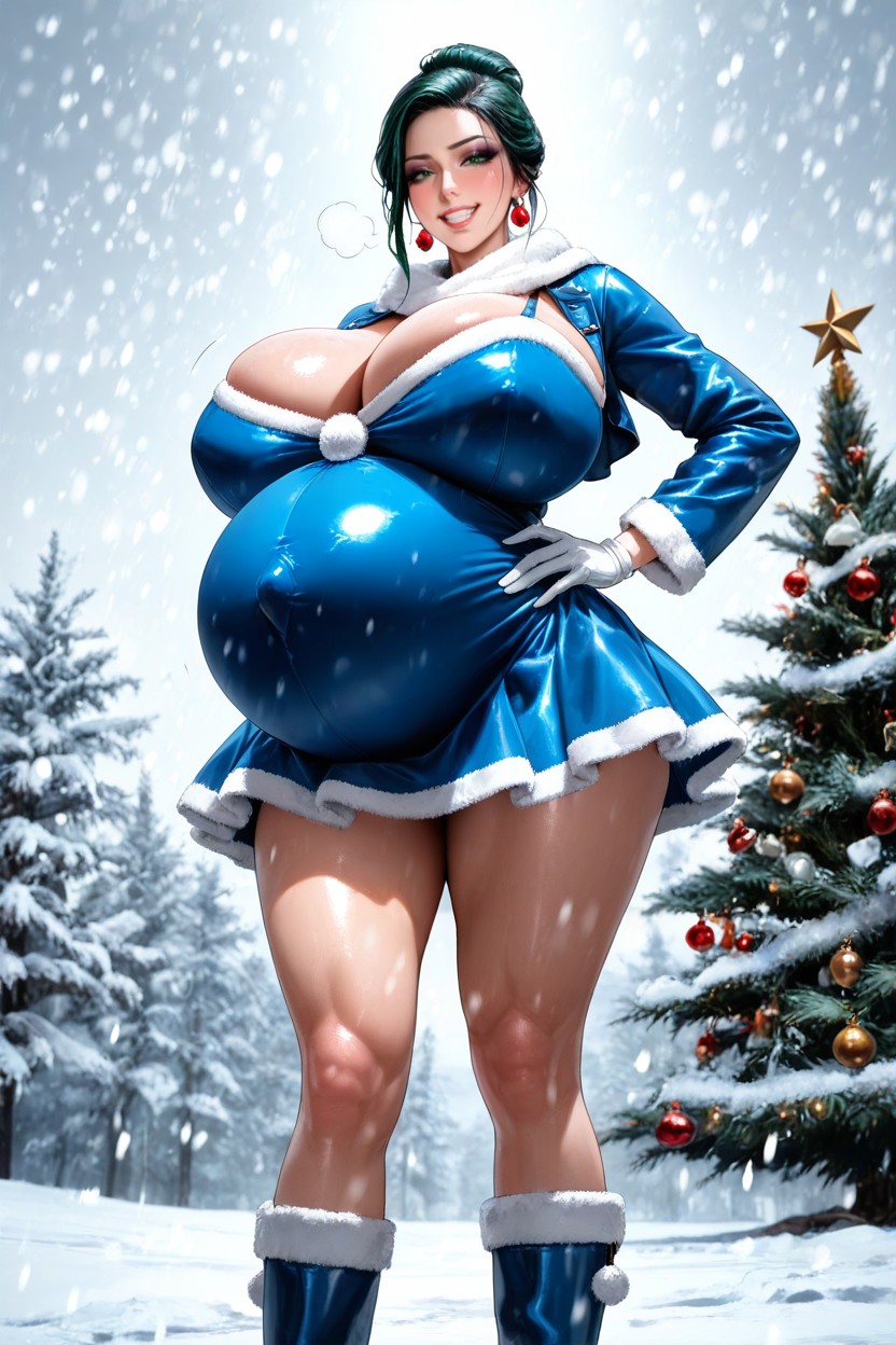 Bimbo, Gigantic Round Pregnant Belly, Kpop Idol AI Porn