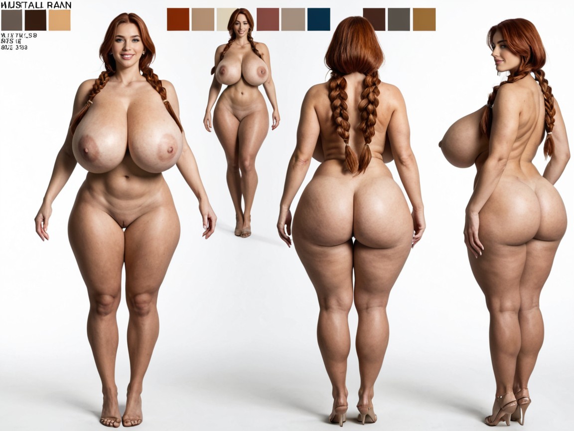 Fat Ass, Neutral Standing Pose, 18+ AI Porn