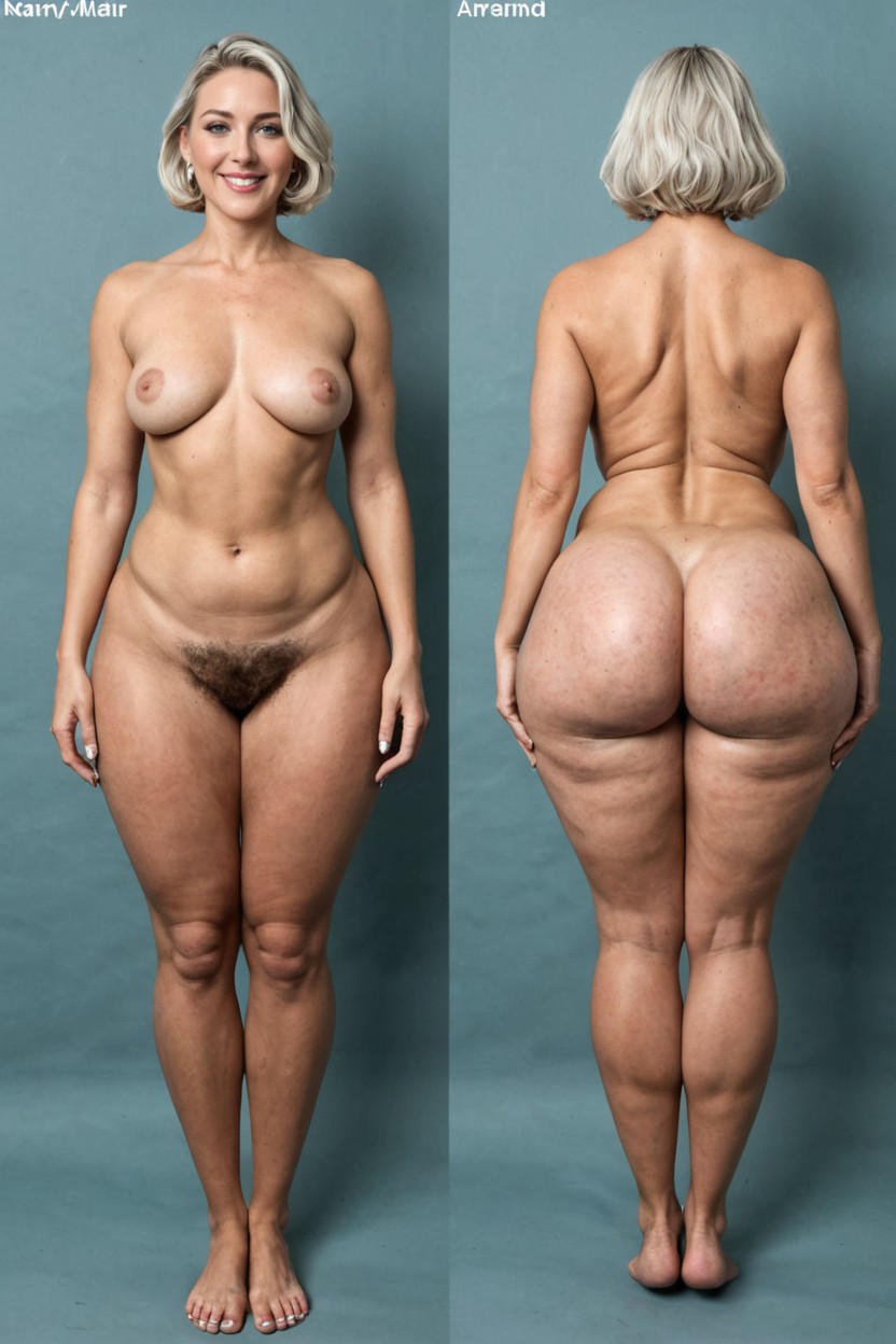 Symmetrical Pose, Ultra Wide Hips, Thick Thighs AI 포르노