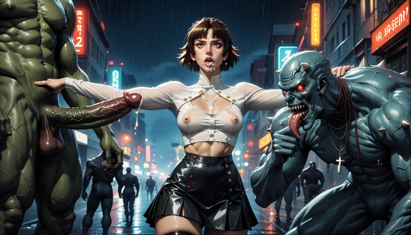 Cross Eyed, 25+, Nipple Weights Pulled Hard AI Porn