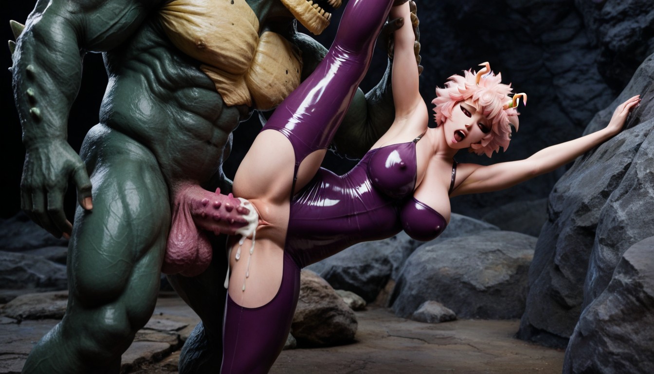 Ahegao, Creampie, Translucent Latex Clothes AI Porn