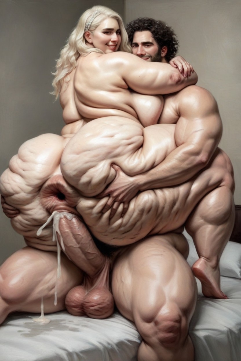 Hyper Giant Cock Anal, Carry Sex, Giant White Cock AI Porn