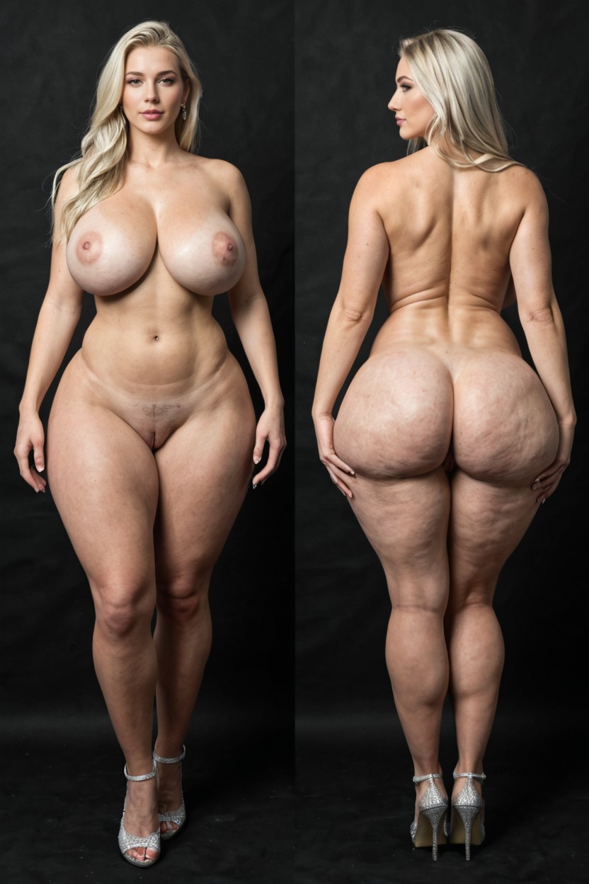 Rear View, Showing Asshole, Thick AI Porn