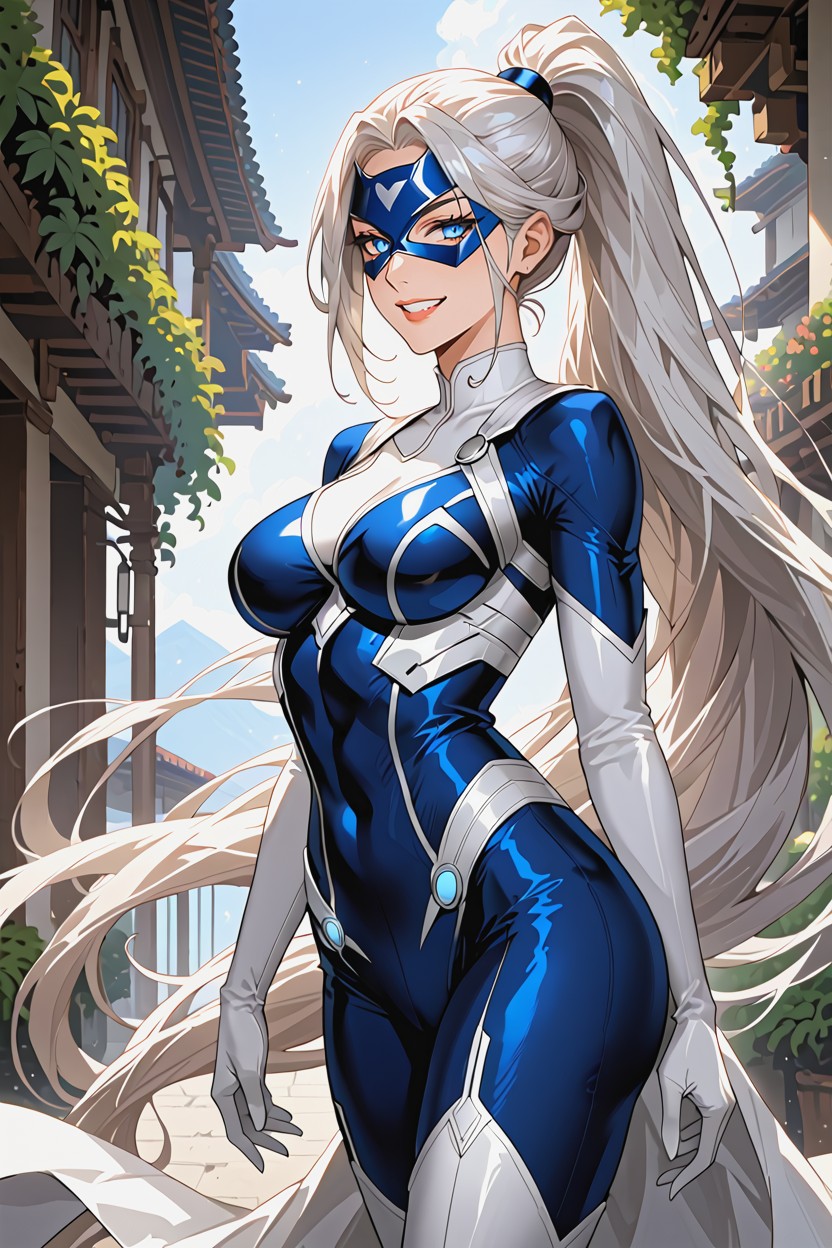 Broad Smile, Very Long Ponytail, Cameltoes Porno IA
