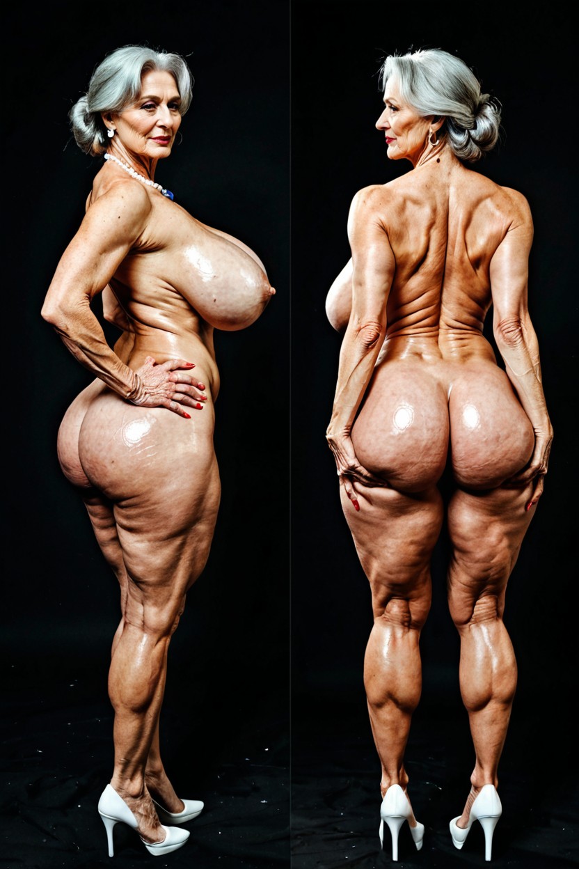 Grandma Body, 60+, Massive Natural Sagging Breasts Porno IA