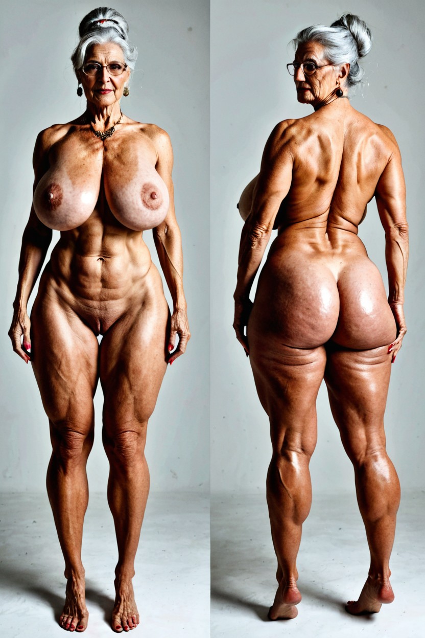Obesos, Colossal Breasts Bigger Than Her Body, 60+ Porno IA