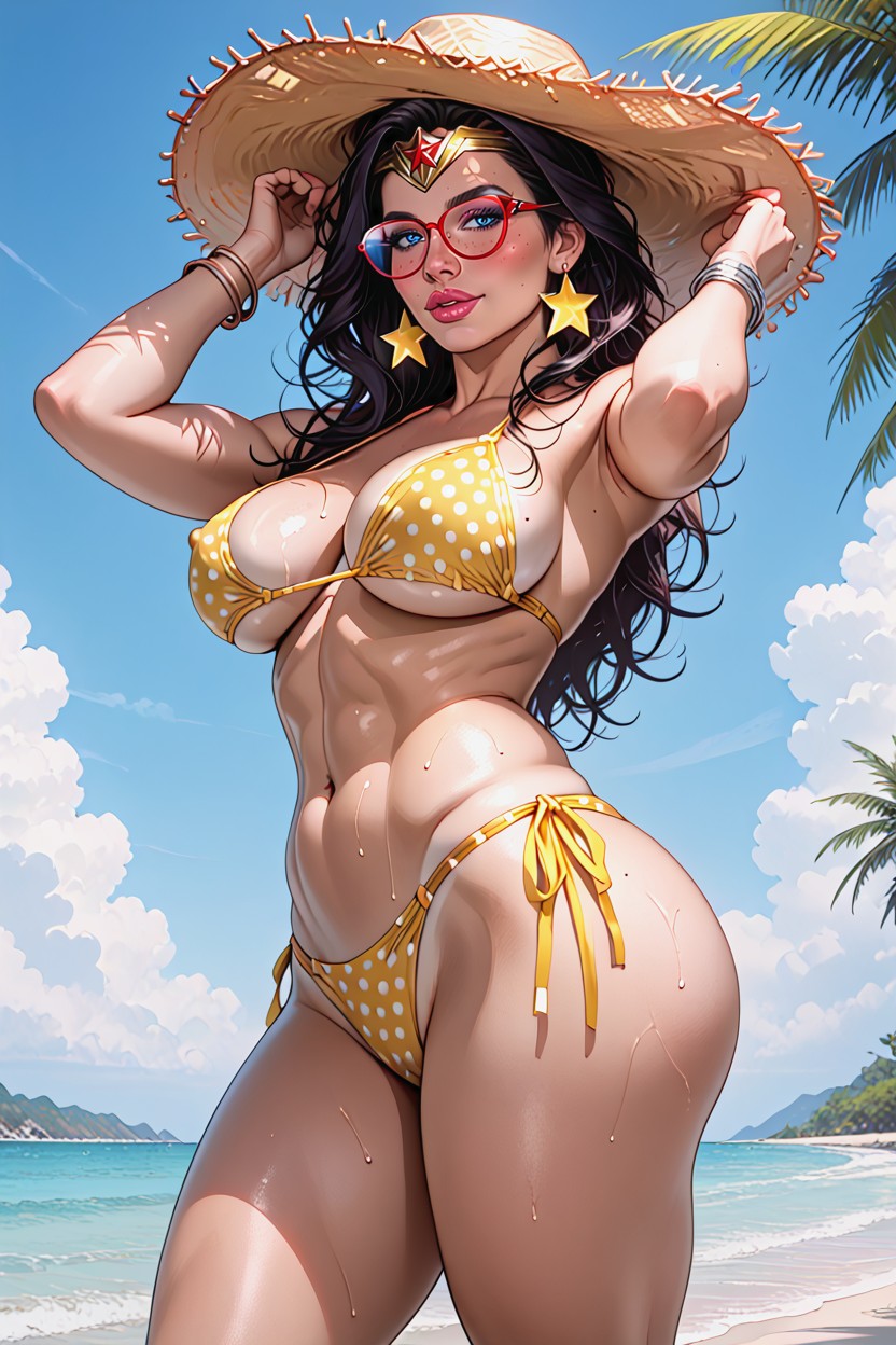 Dc Wonder Woman, Busty, Cul Arrondi Porno IA