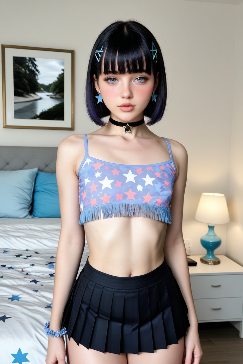 Highly Detailed, Standing, Fringe Bangs AI Porn