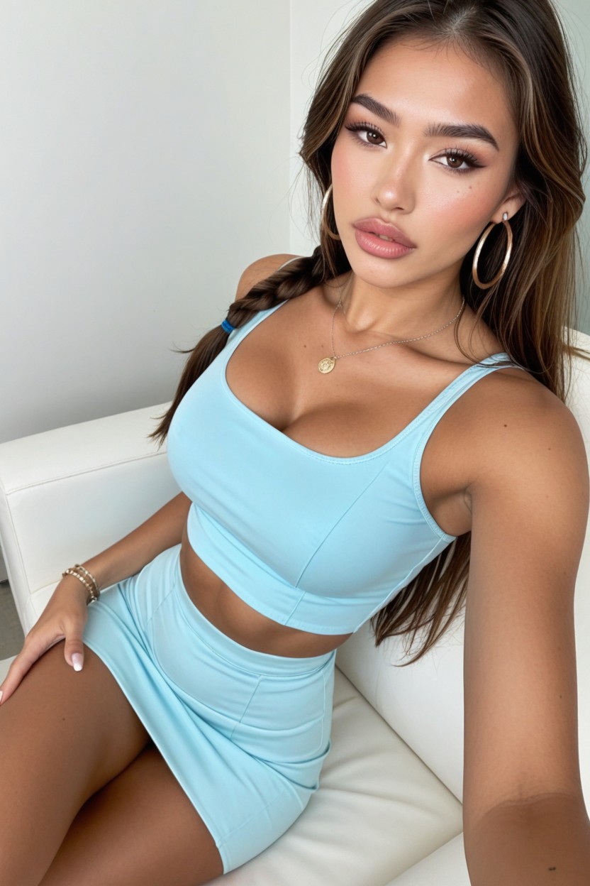 Long Necklace, Firm Pointy Breasts, Thigh Gap AI黃片