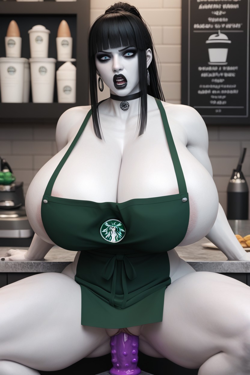 Black Lipstick, Outfit On, 极端下半身沉重 AI黄片