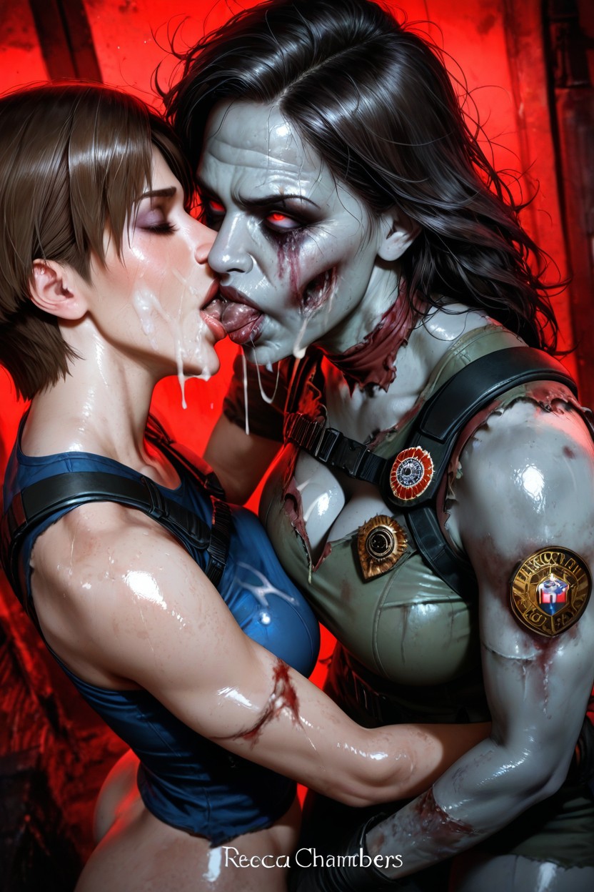 Hyper Realistic, Fat Ugly Zombie, Oiled Skin AI Porn