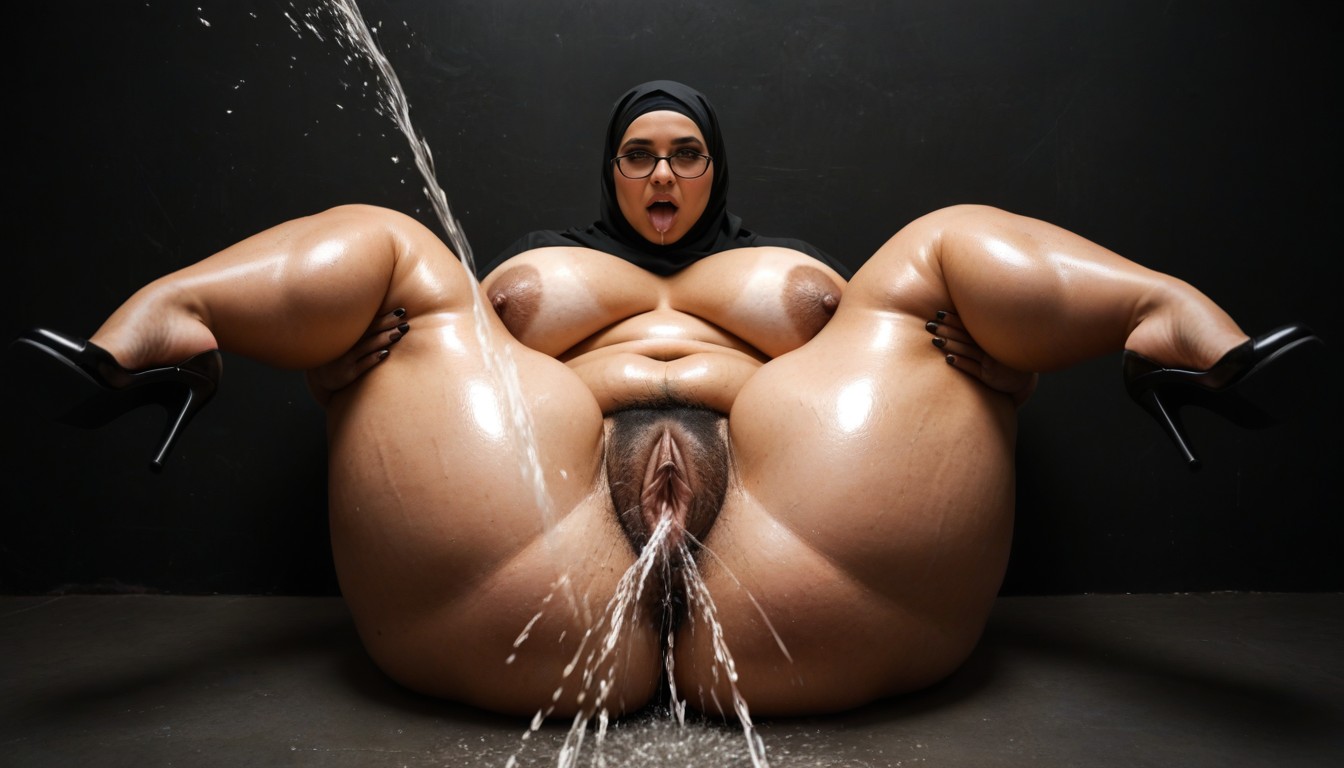 Colossal Fat Ass, Excessive Pubic Hair, Huge Areolas AI Porn