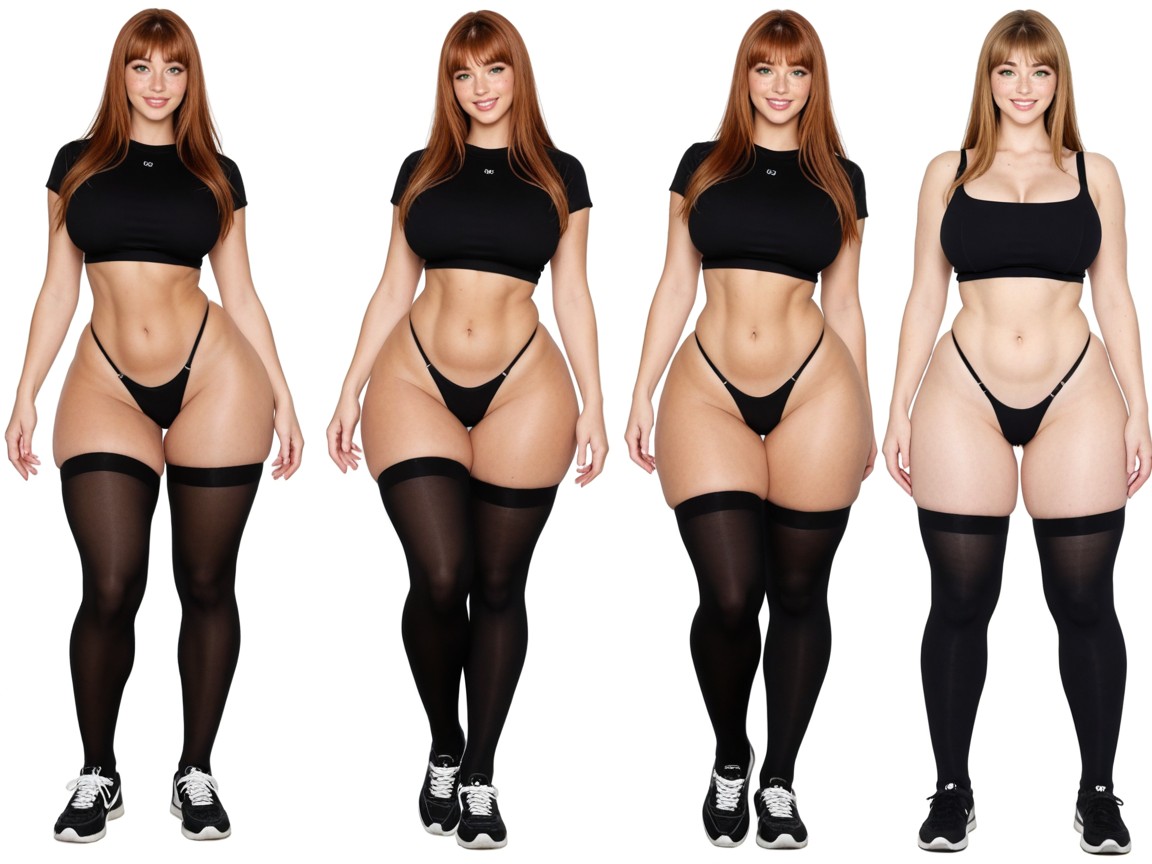 Long Eyelashes, Fat Thighs, Grey Green Eyes Porno IA