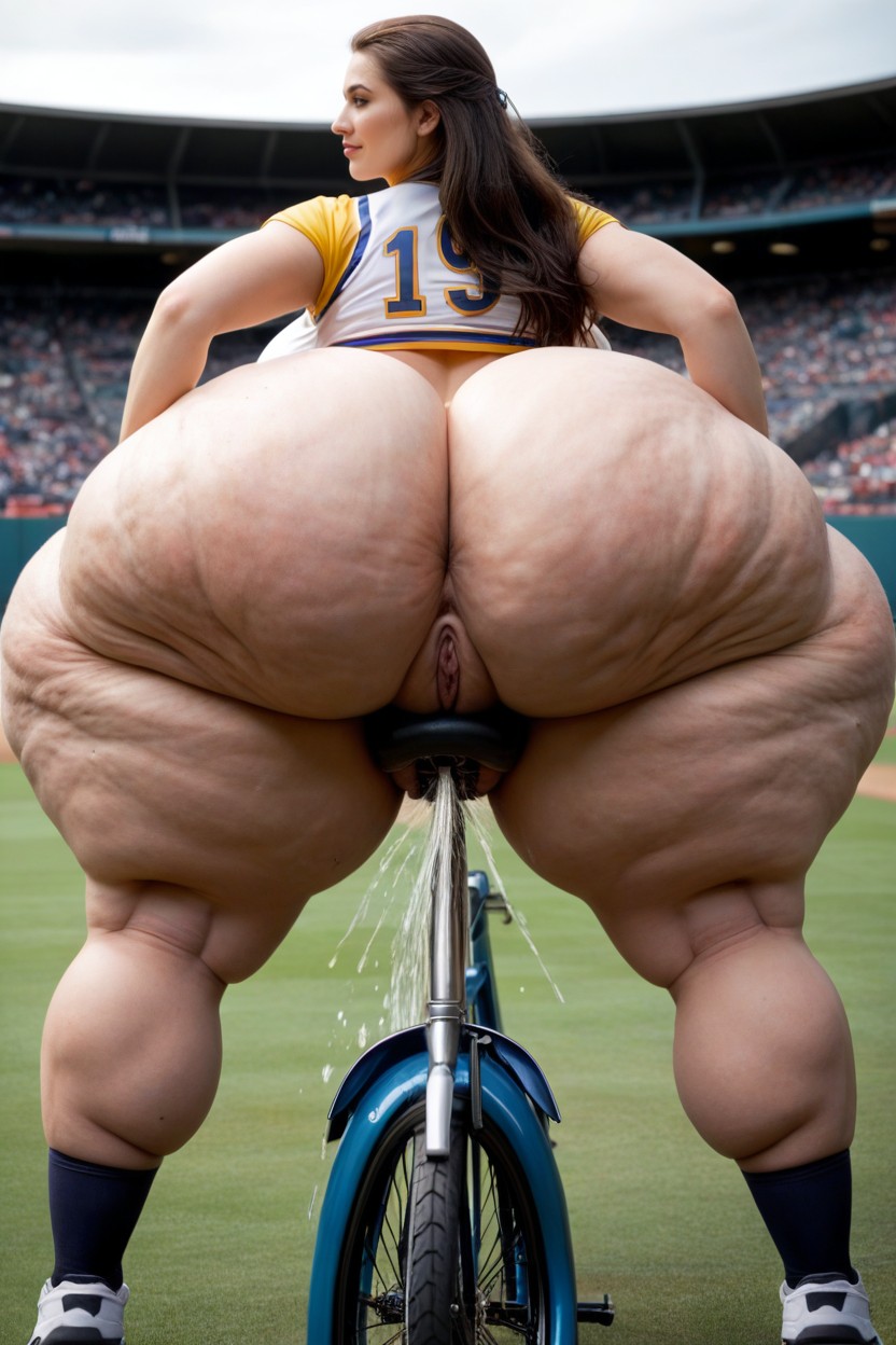 Low Swinging Hips, 오버사이즈 보지, Cellulite AI 포르노