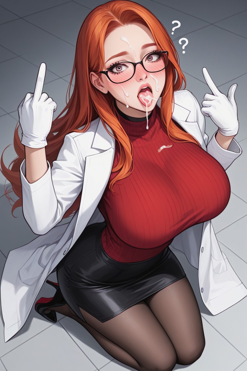Nsfw, Cum On Face, Hourglass Body AI 포르노