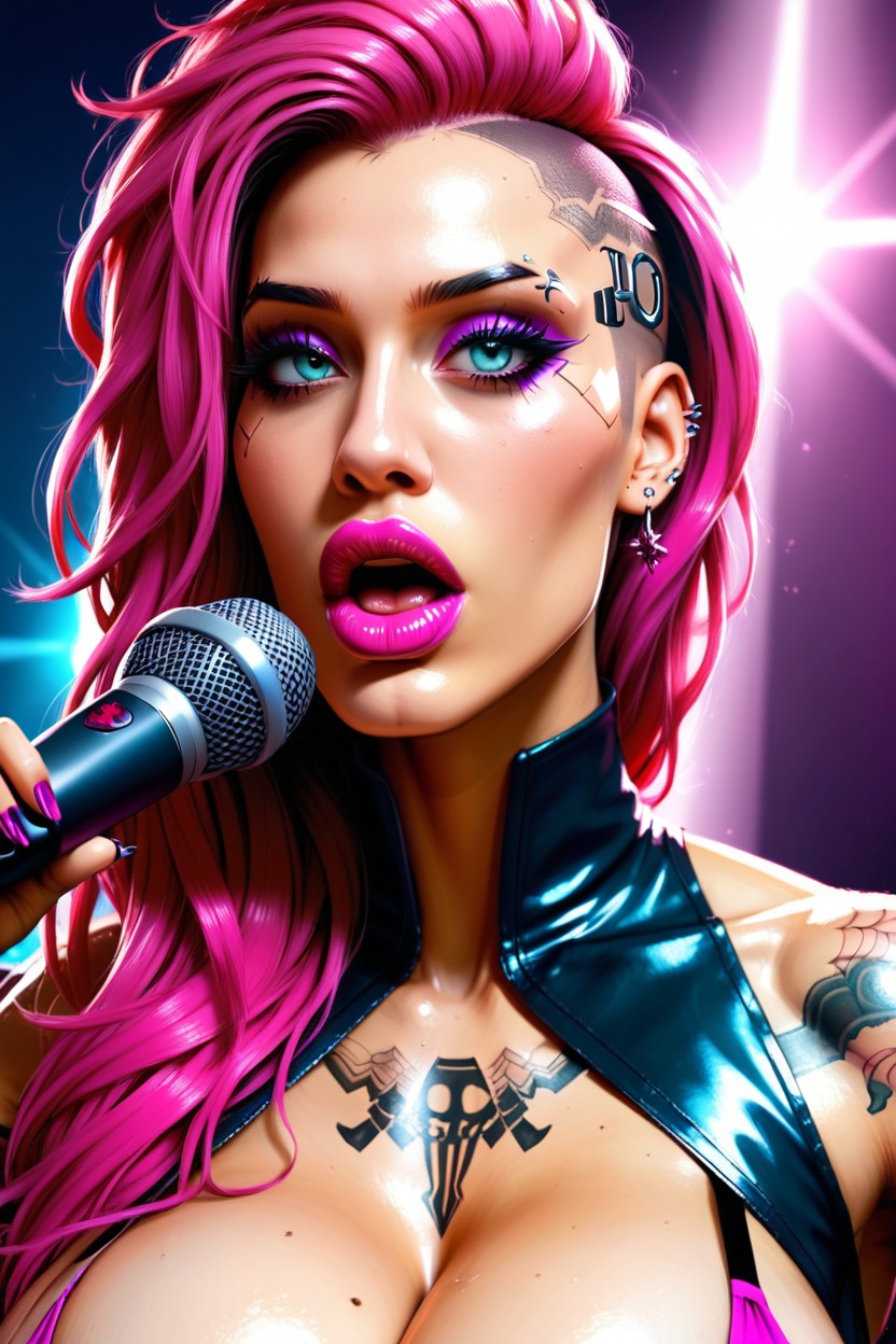 Singing In The Microphone, Tatuaje, Extremely High Resolution Porno IA