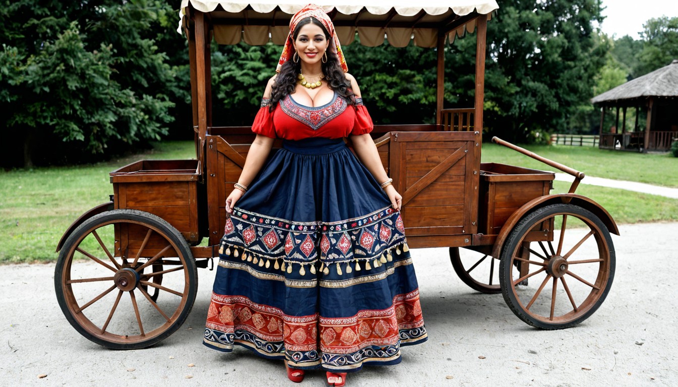 Fair Skin, Gypsy, Thick Eyebrows AI Porn