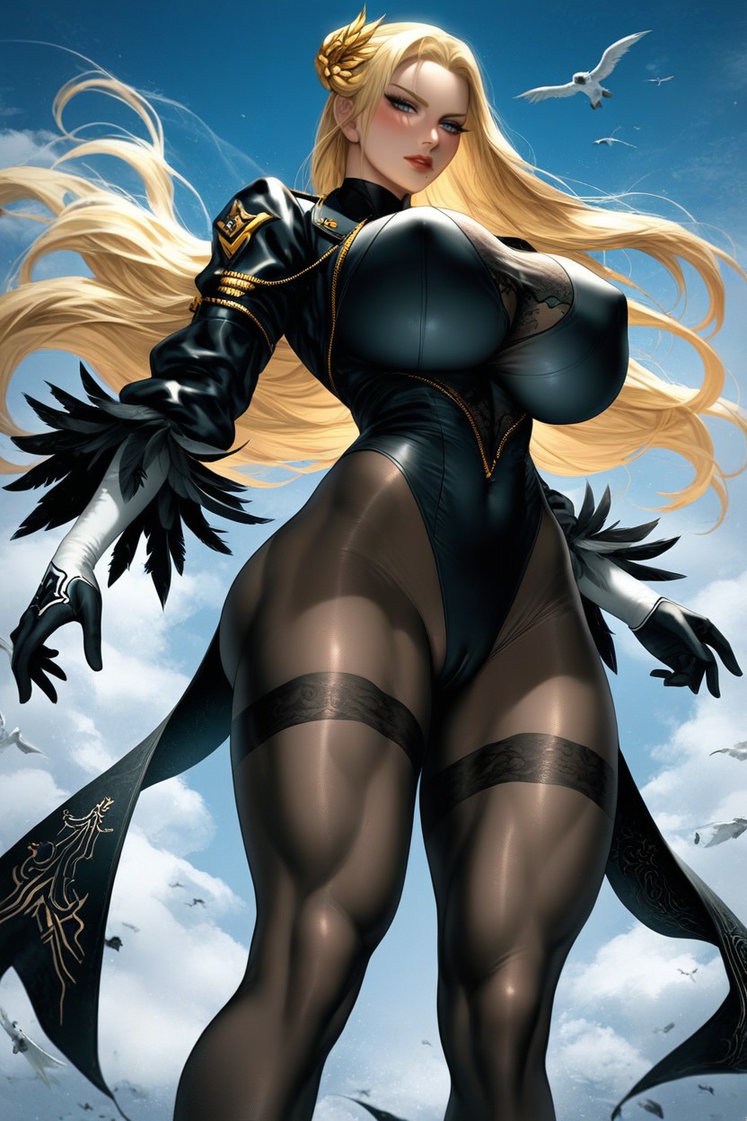 Masculine, Yorha Commander, Sexy Neck AI Porn
