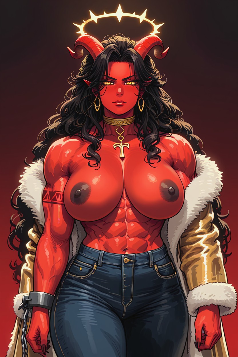 Giant Muscles, Royal Golden Earrings, Highlights Porno IA