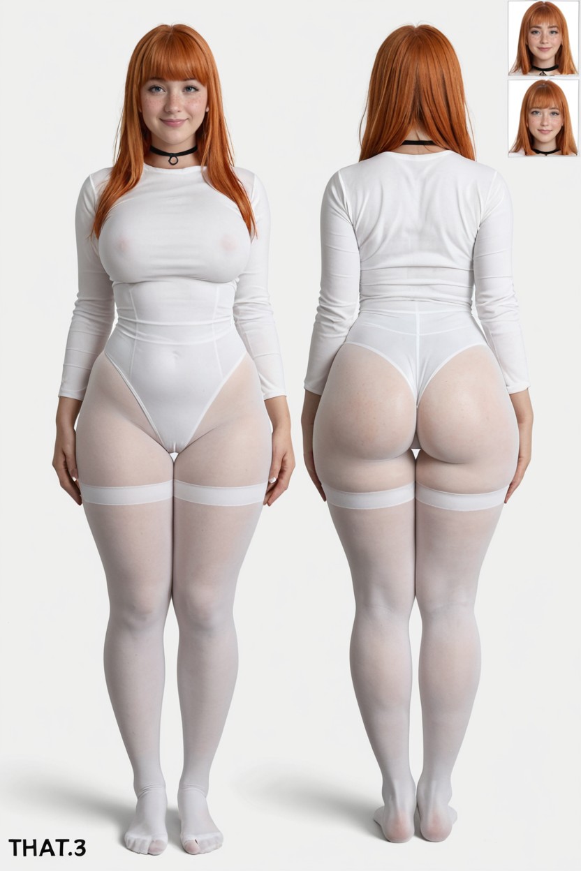 Thigh High Socks, Heavy Wide Hips, Idol KI Porno