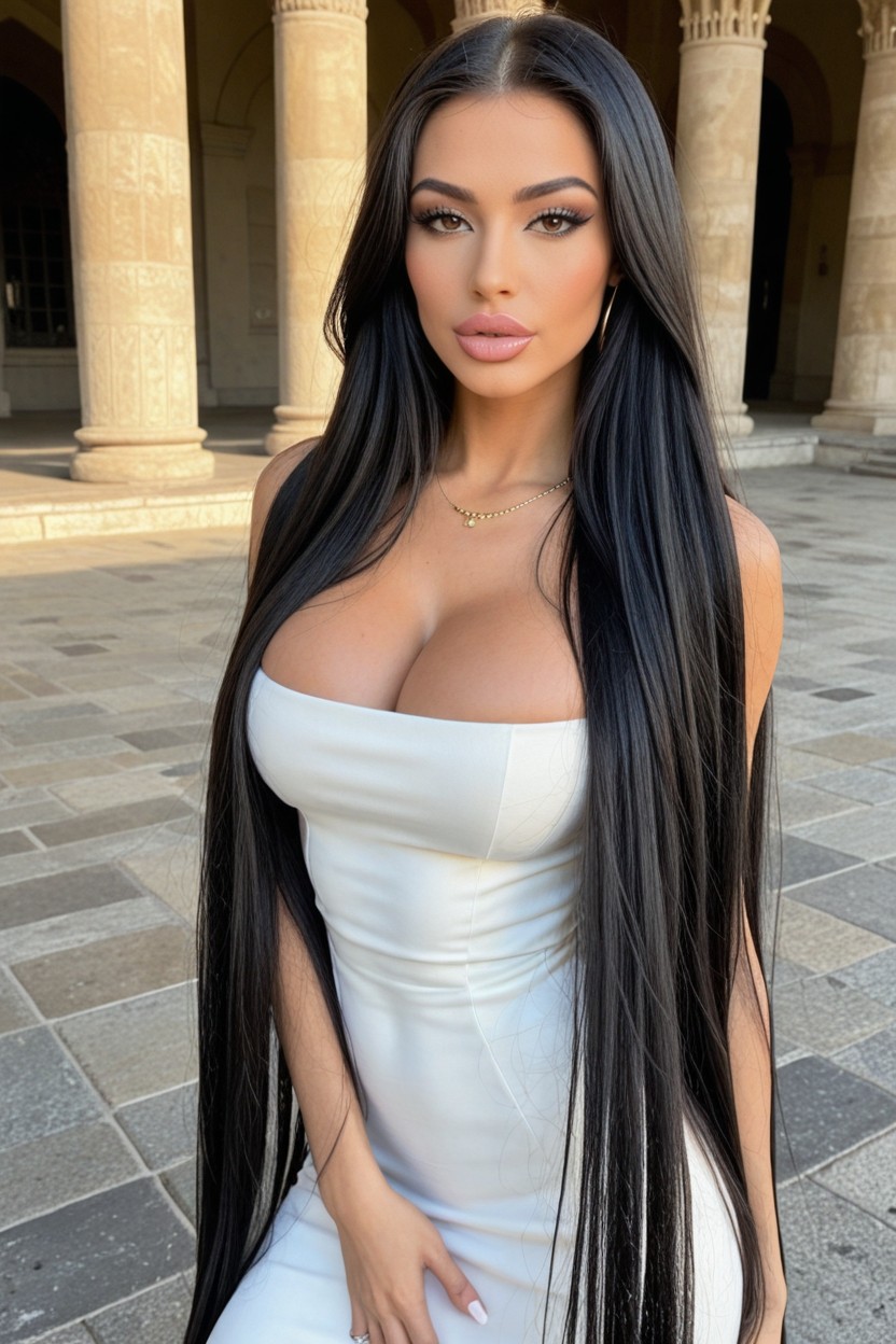 Massive Hair, Egyptian, Hyper Long Hairstyle AI Porn