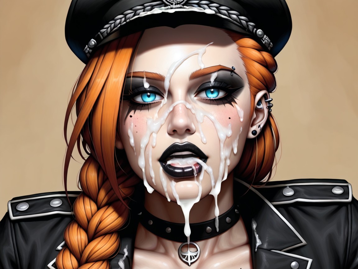 Extreme Close Up On Face, Ginger, Cum On Eyes AI黃片