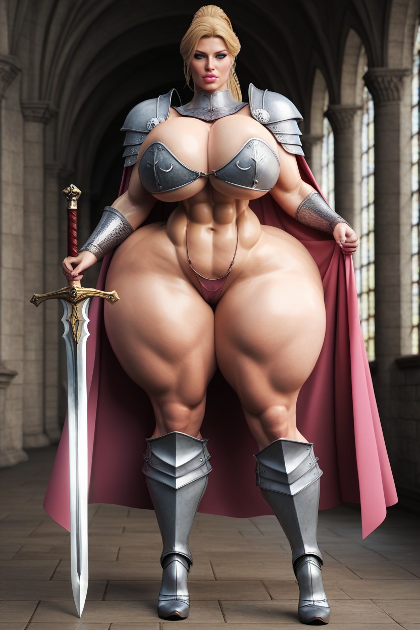 Thick Thighs, Medieval Knight, Thick Hips AI黄片