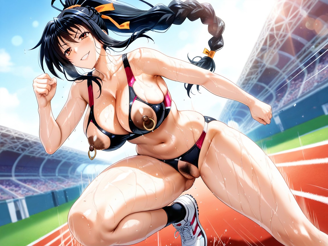 張開雙腿, Akeno Himejima From High Dxd, 沙漏 AI黃片