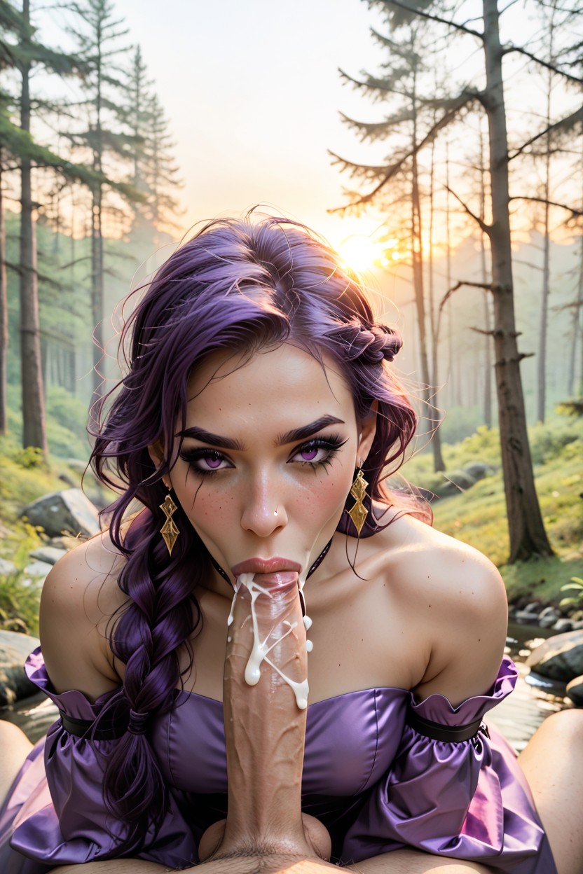 Woods, Matte Pink Lips With A Hint Of Gloss, Throatfuck AIポルノ