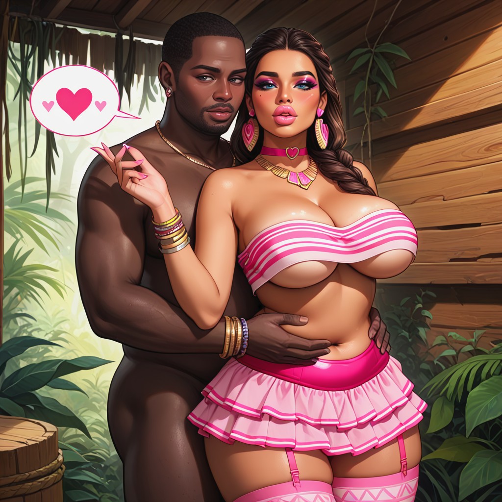 Sound Effects, Pink Aztec Stockings, Love Hearts AIポルノ