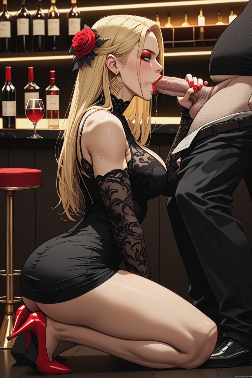 Ultra Sexy And Beautiful Latina, Blue Eyes, ブロンドの髪 AIポルノ