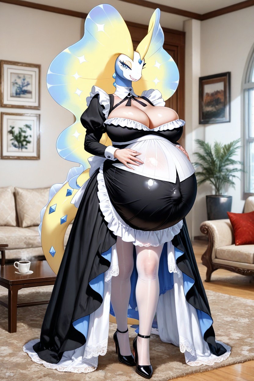 Aurorus Tail, Massive Firm Bimbo Tits, Close Up AI Porn