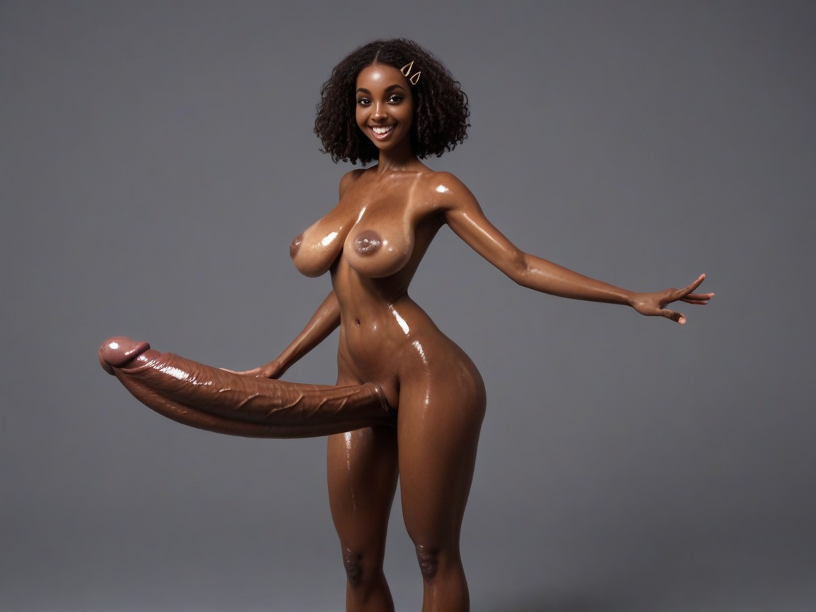 Cayyless Style, Oiled Skin, Morena Pornografia de IA
