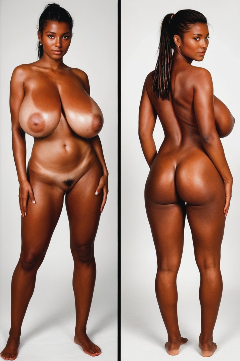 Front View And Back View, Fully Naked, Plain Natural Skin AI黃片