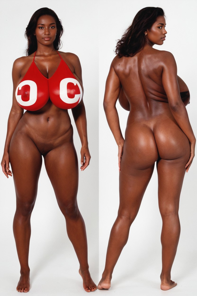 Gigantic Breasts, Studio Body Reference, Fully Naked AIポルノ