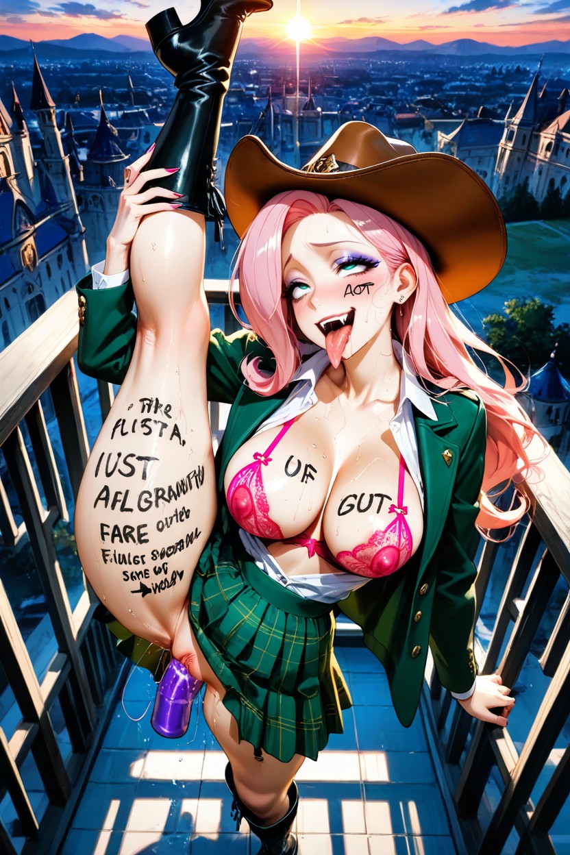 Equestria, Knee Length Skirt, Body Writing AI 포르노