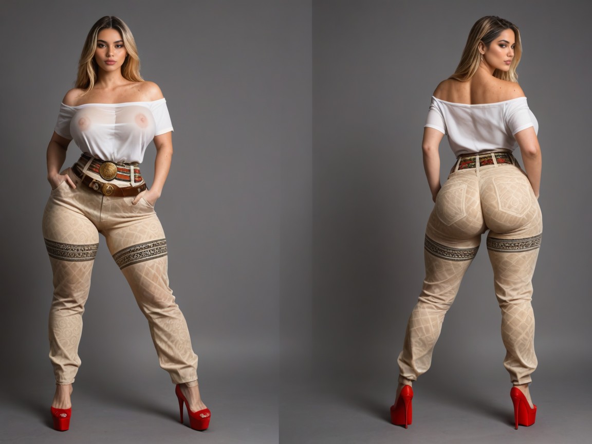 Photorealistic, Oiled Skin, Model Pornografia de IA