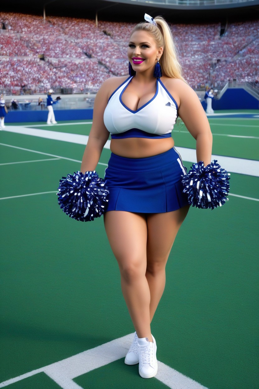 Large Cheekbones, Cheerleader Pose, Bulging Thighs Porno IA