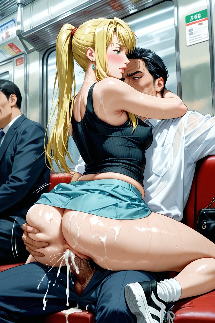 Wet Clothes, Pénis De Poney, She Is Grabbing His Face Porno IA
