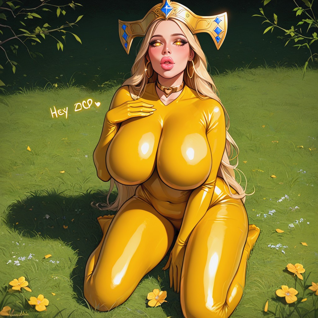 Love Hearts, Grass, Underboob Porno IA
