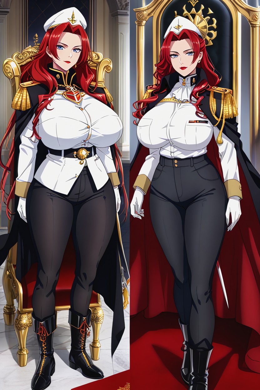 White Military Gloves, Multiple Views, Front View Porno IA