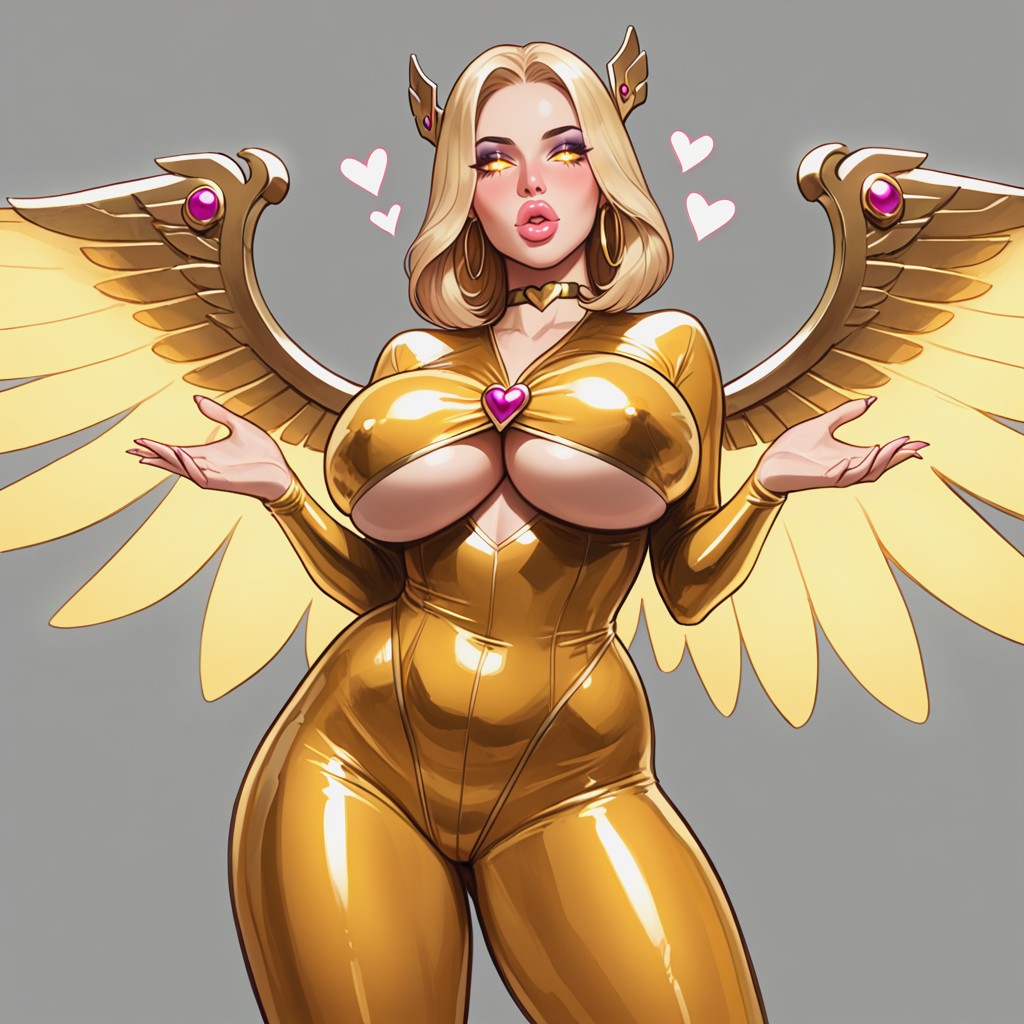Sound Effects, Blonde Hair, Underboob Porno IA
