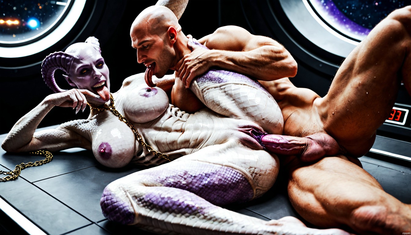 Nude, Massive Anime Eyes, Purple Vagina Porno IA