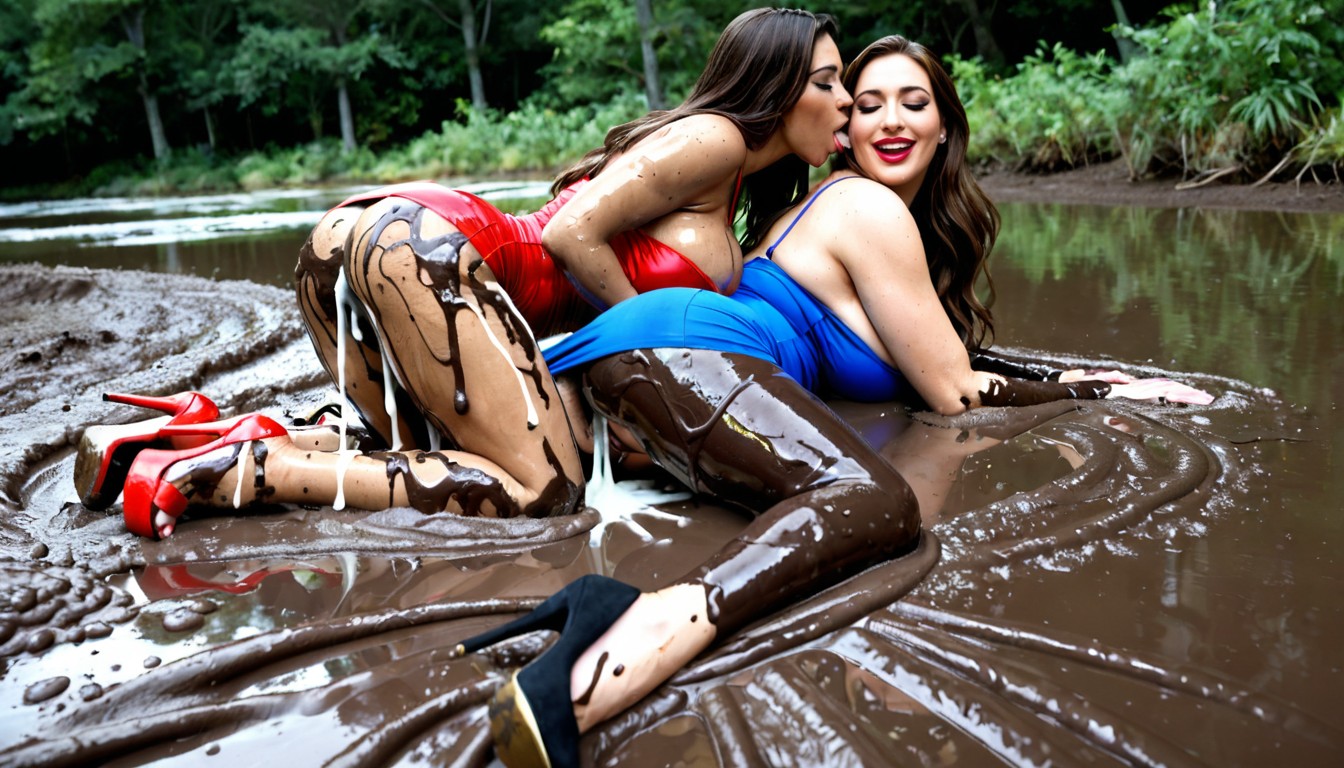 Sacar La Lengua, Largo, Outdoors Porno IA