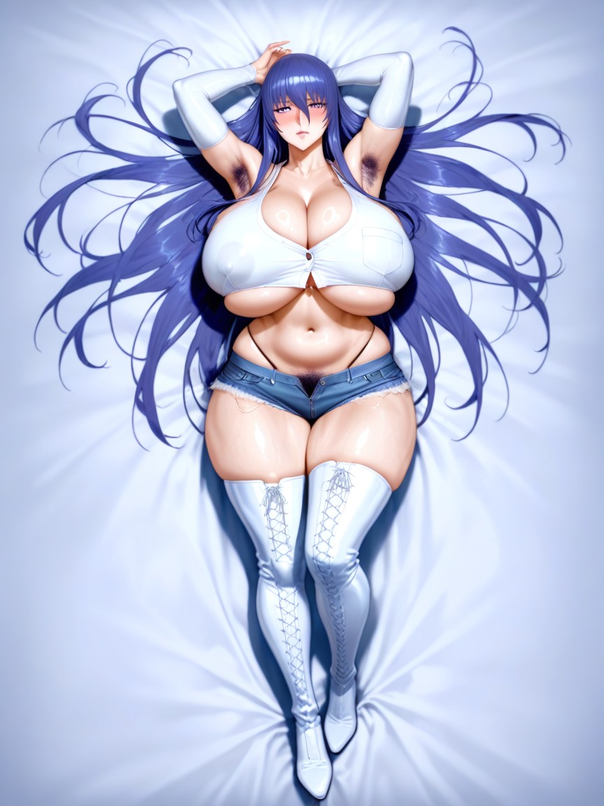 Armpit Hair, Upper Body Clothed, The Clothes Are White Porno IA